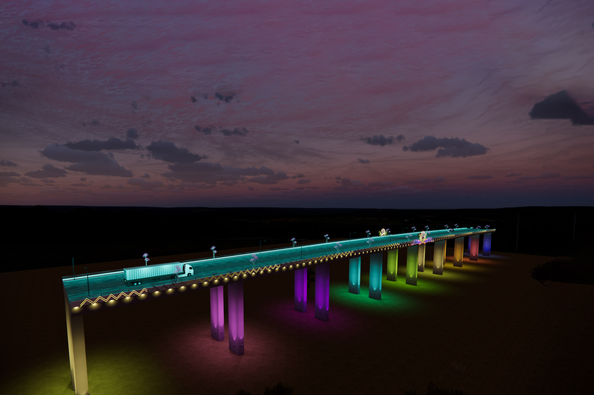 Thiết kế chiếu sáng cầu Võ Nguyên Giáp